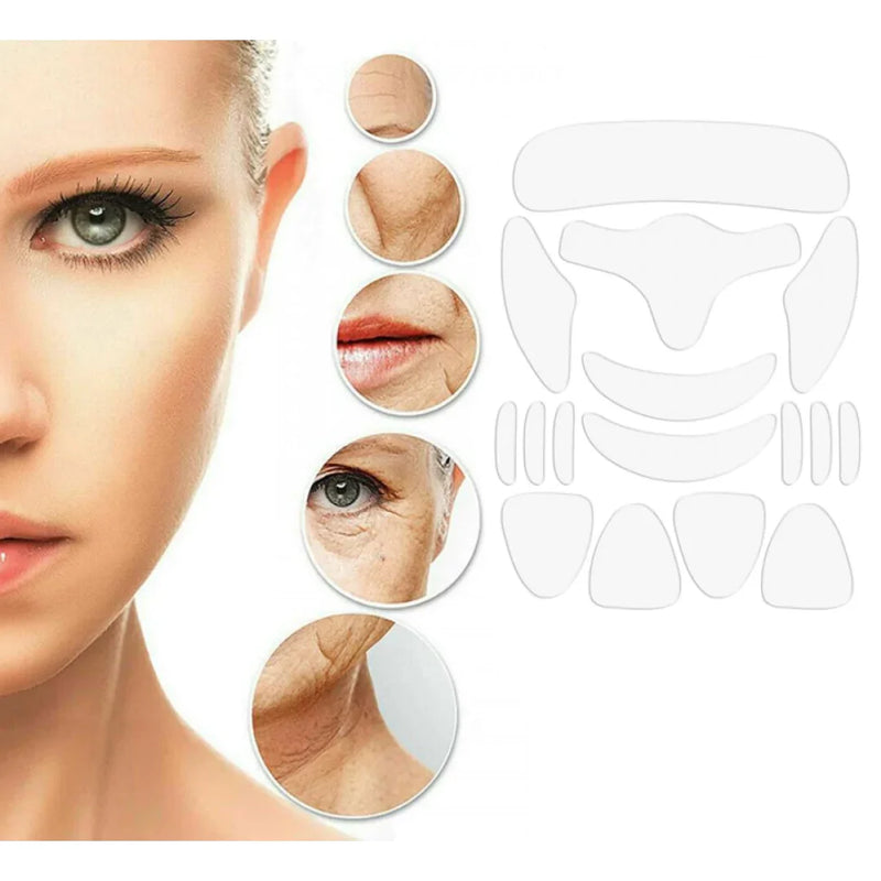 Kit de Adesivos Tira Ruga Rejuvene Clean 16 peças para Rosto