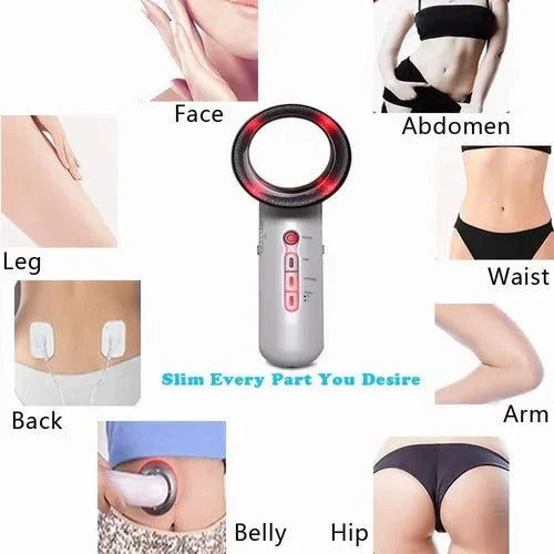 SlimFit  3 em 1 - Redutor de gordura , Cavitação Ultra-sônica Radiofrequência