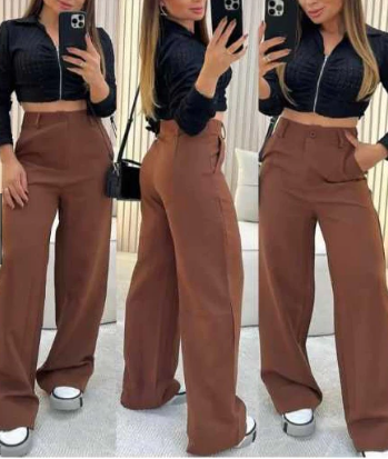 Calça Pantalona Alfaiataria Premium Wide Leg