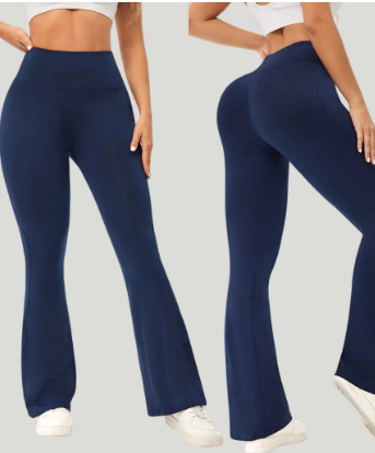 Calça Legging Feminina Flare com Cintura Alta