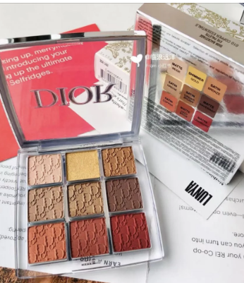 Paleta de Sombras Dior 9 Cores - Iluminador e Blush Original