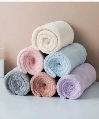Toalha Grossa Mágica Para Cabelo Secar Rápido Touca Banho Microfibras Casa Promoção